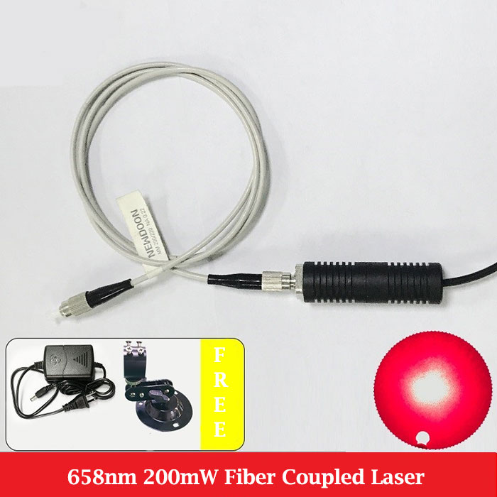 658nm 200mW Pigtailed Laser Red Laser Diode Fiber Coupler